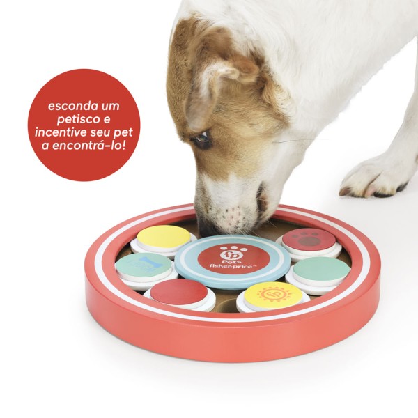 Encontraproduto.com.br - Puzzle Plate Brinquedo Interativo Pet - Fisher Price - PP251X [Reembalado]