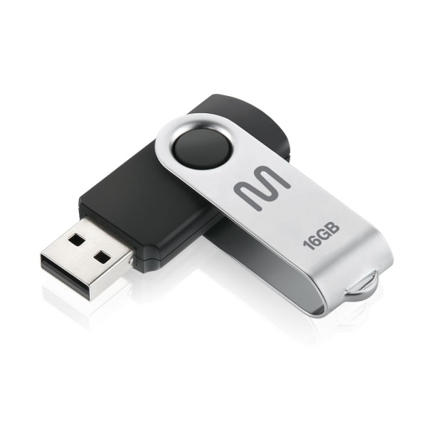 Pen Drive Twist 16GB USB Leitura 10MB/s e Gravação 3MB/s Preto Multilaser - PD588OUT [Reembalado]