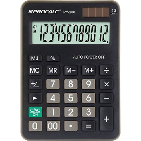 Calculadora de Mesa 12 Dígitos Procalc PC257
