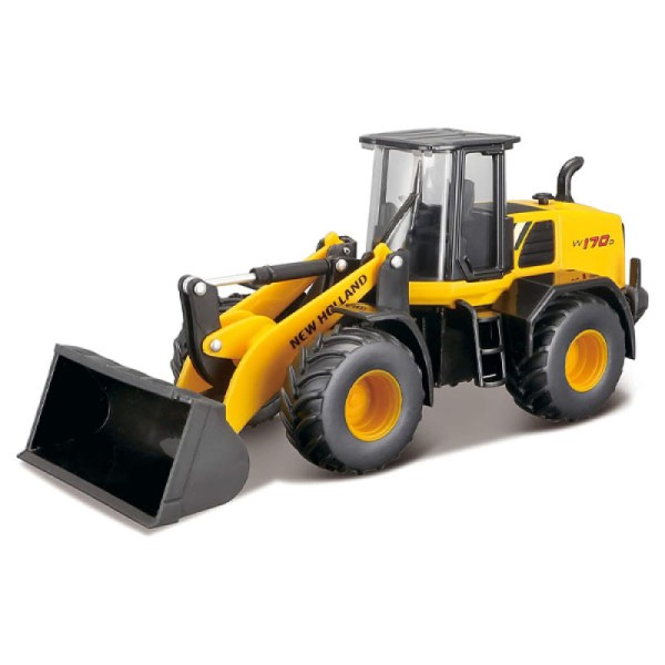 Encontraproduto.com.br - Brinquedo Trator Carregadeira New Holland 1/50 - Burago