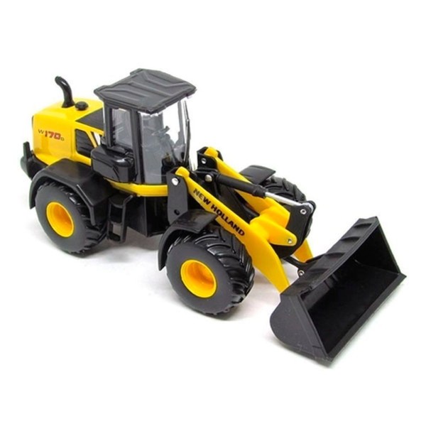 Encontraproduto.com.br - Brinquedo Trator Carregadeira New Holland 1/50 - Burago