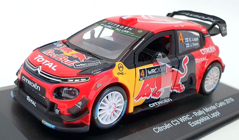 Encontraproduto.com.br - Miniatura Carro Citroën C3 Wrc 2019 Monte Carlo 1/32 Bburago 41054