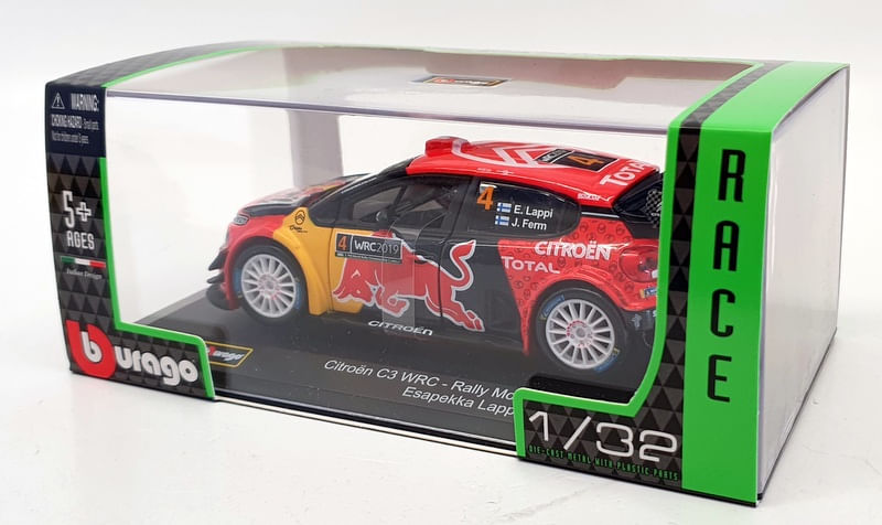 Encontraproduto.com.br - Miniatura Carro Citroën C3 Wrc 2019 Monte Carlo 1/32 Bburago 41054