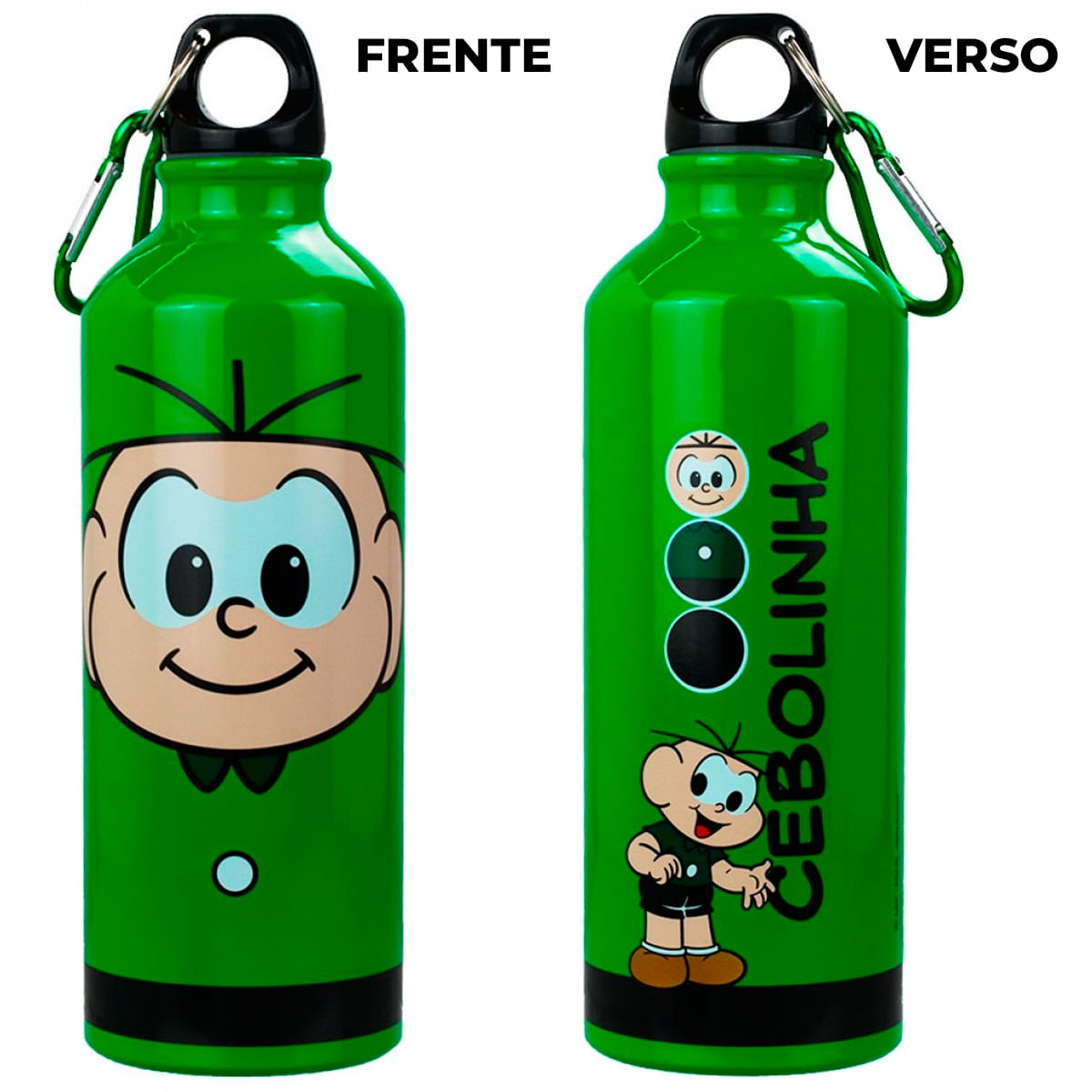 Encontraproduto.com.br - Garrafa Turma da Mônica Cebolinha 500ml em Alumínio Taimes