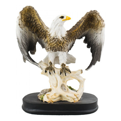 Encontraproduto.com.br - Águia Decorativo 17x14cm em Resina Taimes