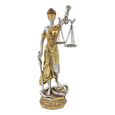 Encontraproduto.com.br - Dama da Justiça Decorativa 27cm em Resina Taimes