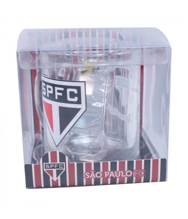 Encontraproduto.com.br - Caneca de Vidro São Paulo Com Abridor 350ml Oficial