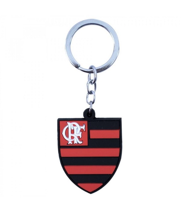 Encontraproduto.com.br - Chaveiro Borracha Flamengo com Brasão Oficial