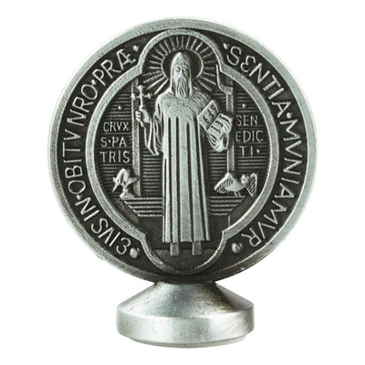 Encontraproduto.com.br - São Bento Decorativo Adesivo 5,5cm em Metal Taimes