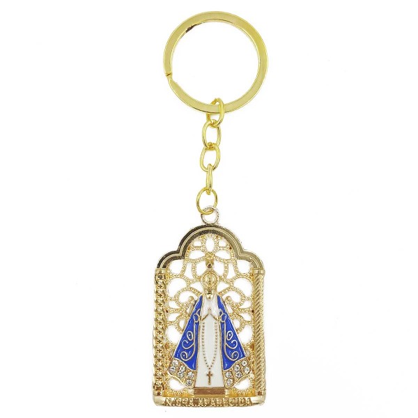 Encontraproduto.com.br - Chaveiro Nossa Senhora Aparecida 11,5cm em Metal Taimes