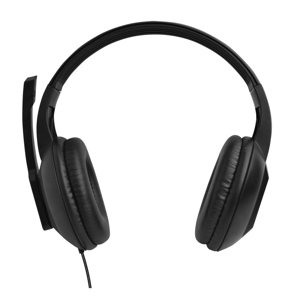 Encontraproduto.com.br - Headset Basic Conexão p3 Cabo de 150cm Cancelamento de Ruído Controle de Volume Driver 40 mm Potência 45mw Preto - PH373OUT [Reembalado]