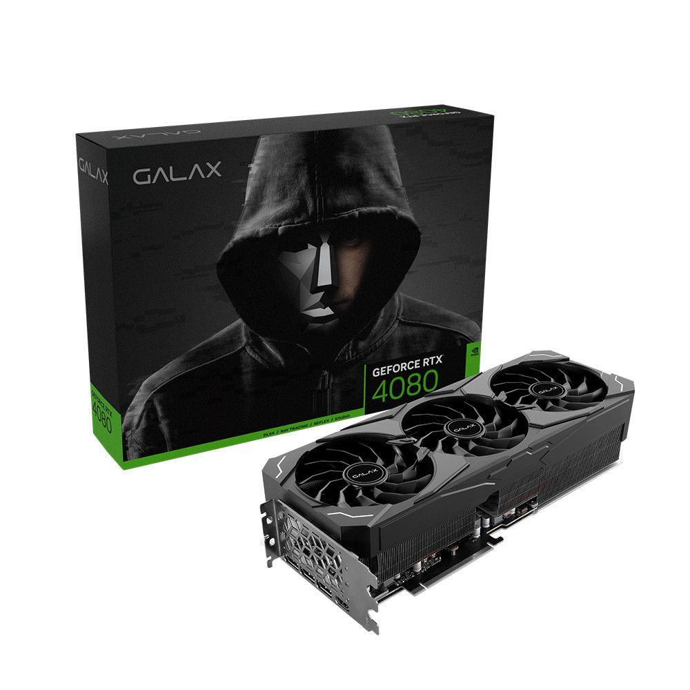 Encontraproduto.com.br - Placa De Vídeo Galax Geforce Rtx 4080 16gb St Gddr6x 1-click Oc 256 Bits - 48nzm6md6lts Preto