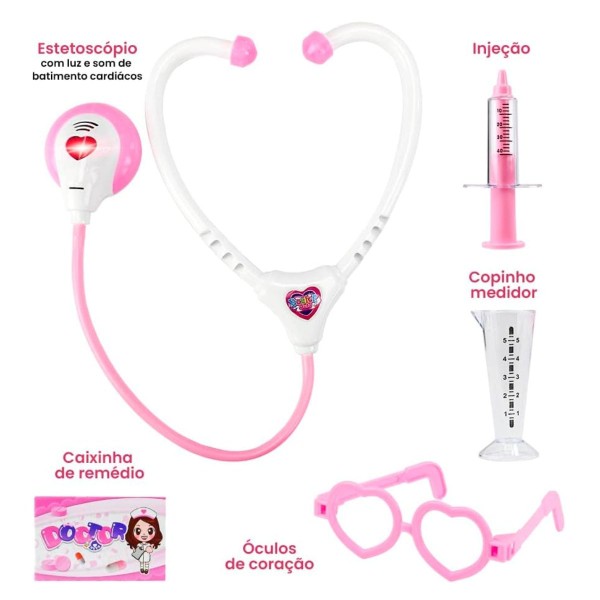 Encontraproduto.com.br - Maleta Doutora com Luz e Som BBR R2979