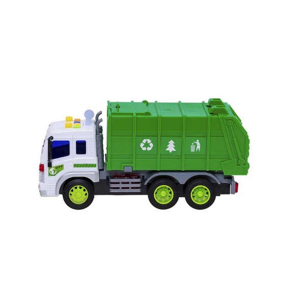Encontraproduto.com.br - Caminhão Reciclagem Mega City com Luzes e Sons - BBR Toys