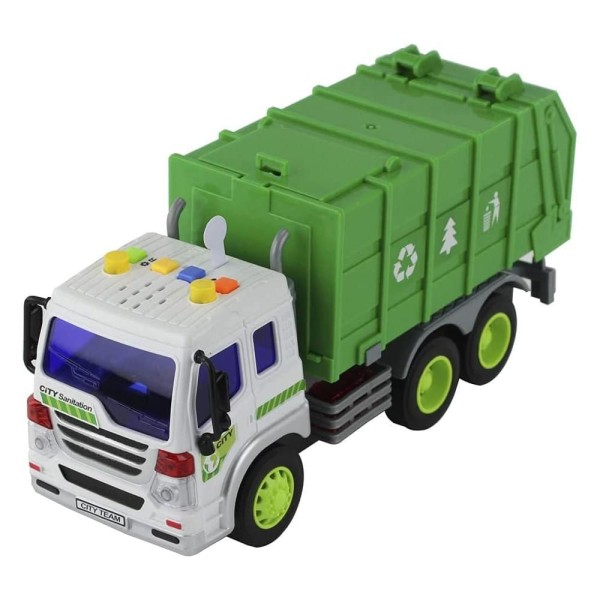 Encontraproduto.com.br - Caminhão Reciclagem Mega City com Luzes e Sons - BBR Toys