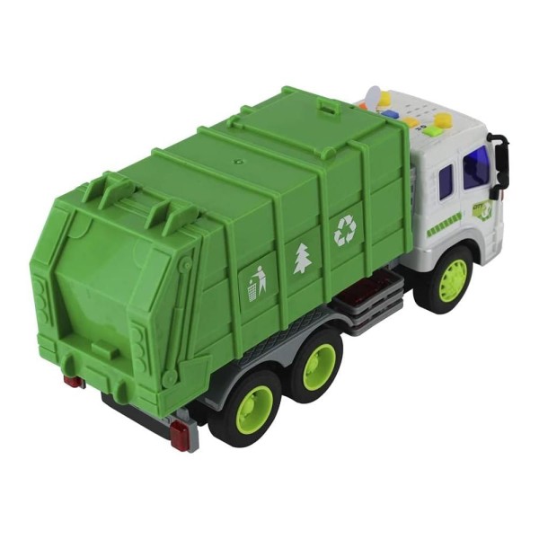 Encontraproduto.com.br - Caminhão Reciclagem Mega City com Luzes e Sons - BBR Toys
