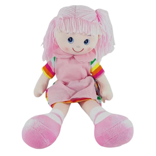 Encontraproduto.com.br - Boneca de Pano Bela Pink BBR Toys B1250