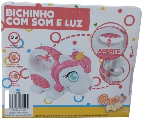 Encontraproduto.com.br - Bichinho Com Som e Luz - Unicornio TERRACO