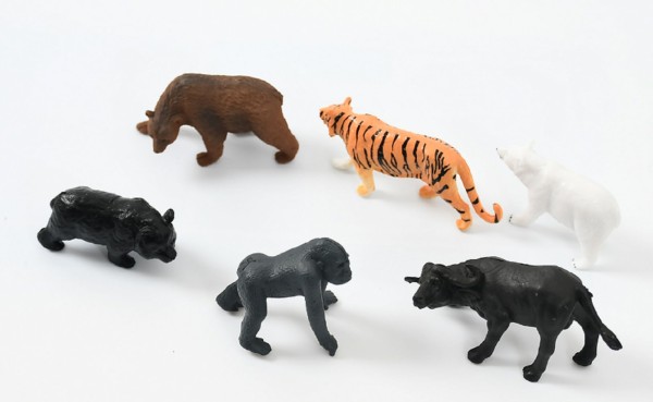 Encontraproduto.com.br - Boneco - Animais da Selva - 6 Animais TERRACO