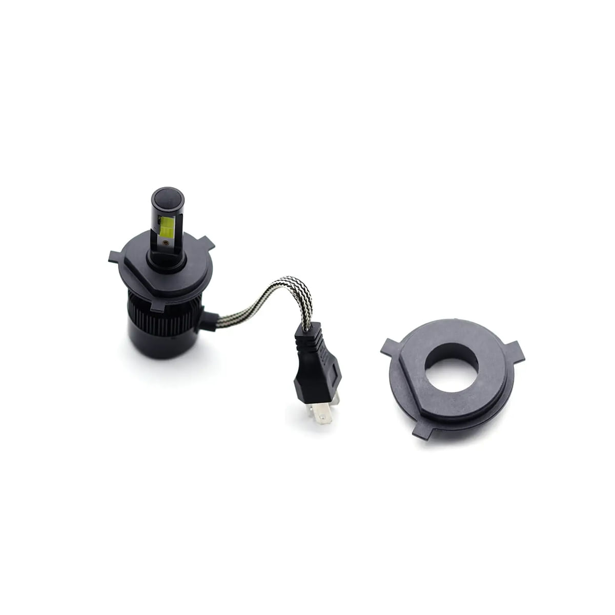 Encontraproduto.com.br - Kit Par de Lâmpadas Automotiva Super Led H4 6000K Limited Edition - Code by Tech One