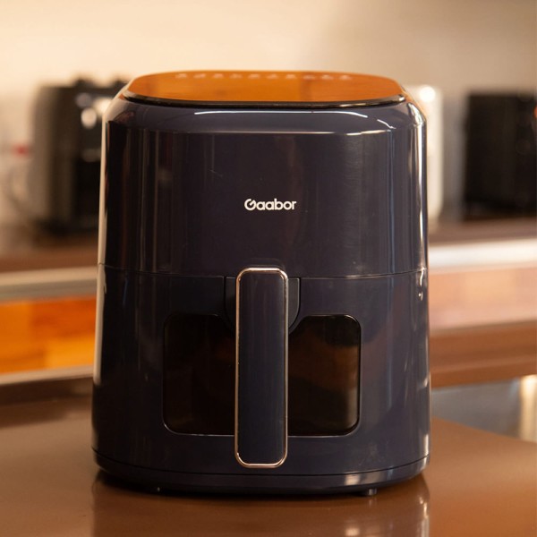 Encontraproduto.com.br - Fritadeira Elétrica Air Fryer Gaabor Marinus Touch sem Óleo 4.2L 127V 1200W Azul - GA-E5D01-1