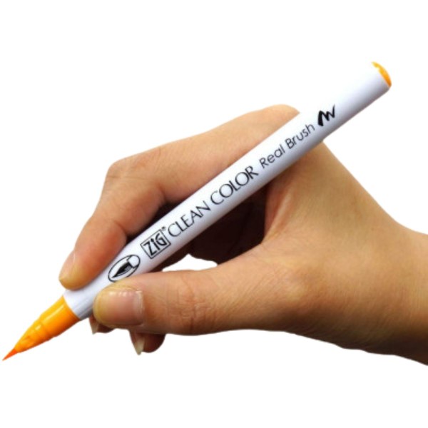 Encontraproduto.com.br - Estojo Caneta Kuretake Zig Clean Color Real Brush Pure Colors 4 Unidades Rb 6000at 4vc