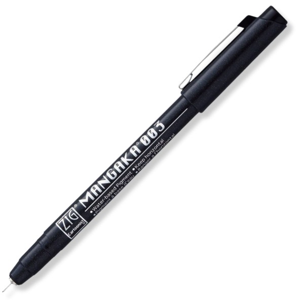 Encontraproduto.com.br - Estojo Caneta Nanquim Kuretake Mangaka Black 8 Pontas 0.03/0.05/0.1/0.3/0.5/0.8Mm Cnm8vbk