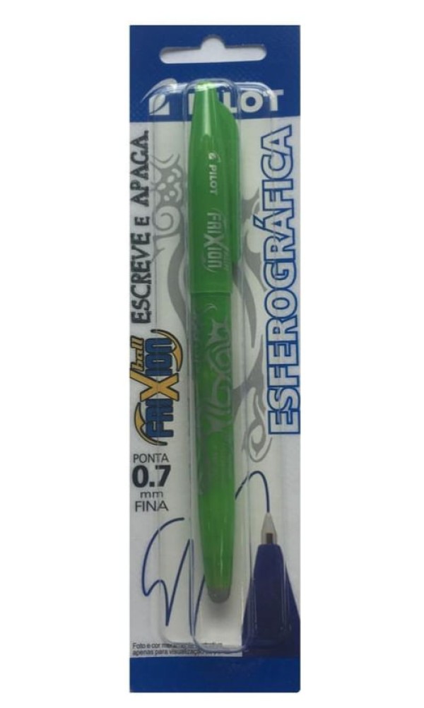 Encontraproduto.com.br - Caneta Esferográfica Apagável Frixion 0,7 mm Verde Claro Pilot