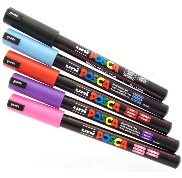 Marcador Posca 0,7 mm Ultra Ref.PC-1MR Uni-Ball Avulso