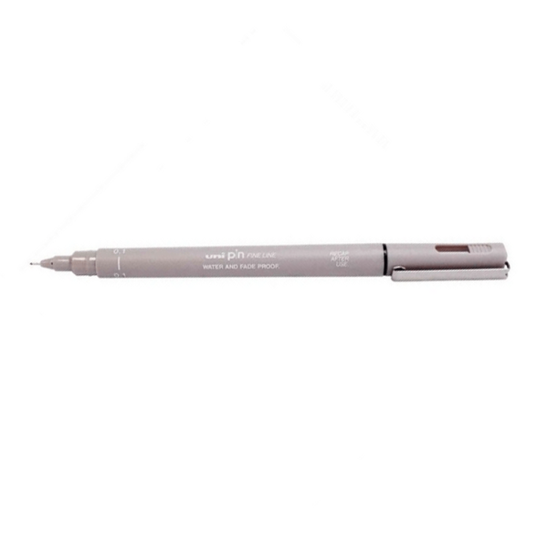 Encontraproduto.com.br - Caneta Uni Pin 01-200 Light Grey 0.1
