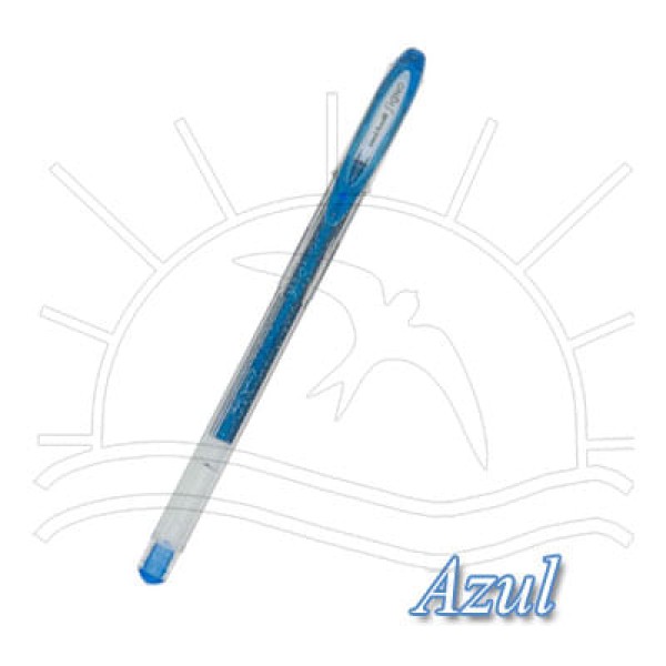 Encontraproduto.com.br - Caneta Gel Signo Sparkling 1,0 mm Azul Ref.UM-120SP Uni-Ball