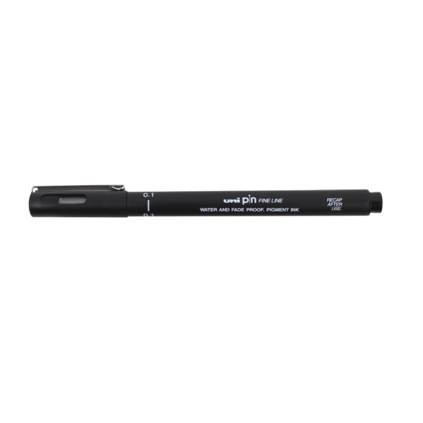 Encontraproduto.com.br - CANETA NANKIN UNI PIN 0.1 FINE LINE PRETA R.6.5700