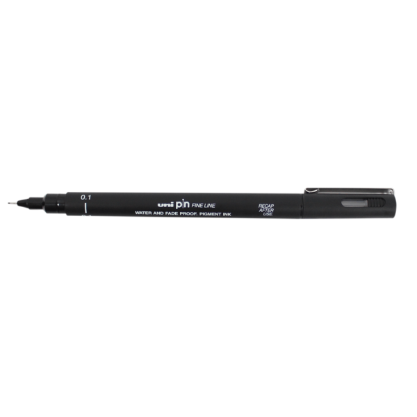 Encontraproduto.com.br - CANETA NANKIN UNI PIN 0.1 FINE LINE PRETA R.6.5700