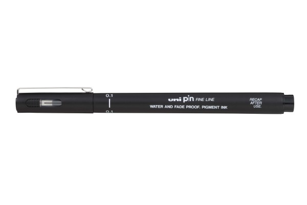 Encontraproduto.com.br - CANETA NANKIN UNI PIN 0.1 FINE LINE PRETA R.6.5700