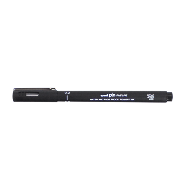 Encontraproduto.com.br - CANETA NANKIN UNI PIN 0.2 FINE LINE PRETA R.6.5800