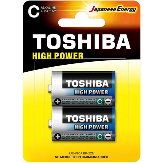 Pilha Alcalina C 1,5V LR14GCP (Com2 Pilhas) Toshiba