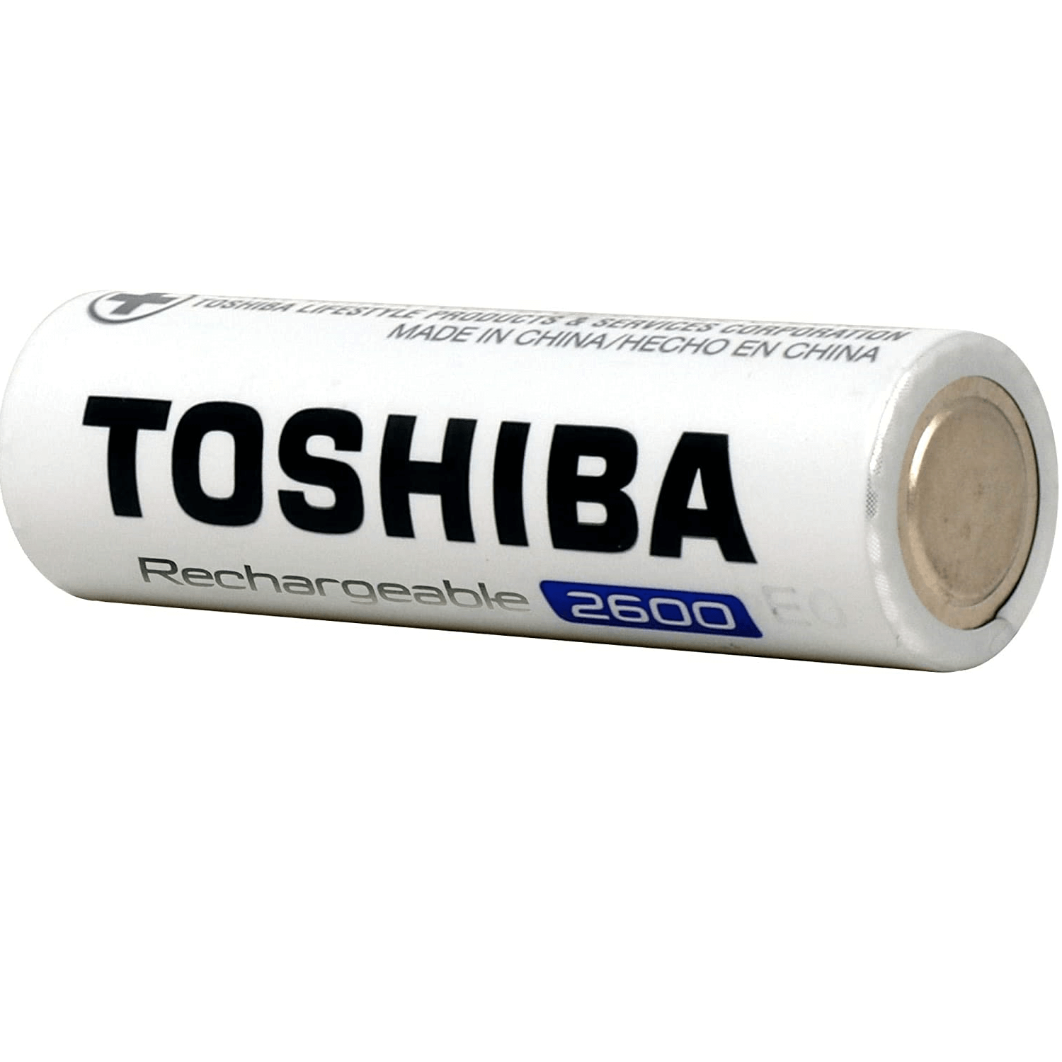 Encontraproduto.com.br - Pilha Recarregável AA com 4 Unidades 2600mAh TNH-6GAE BP-4C - Toshiba