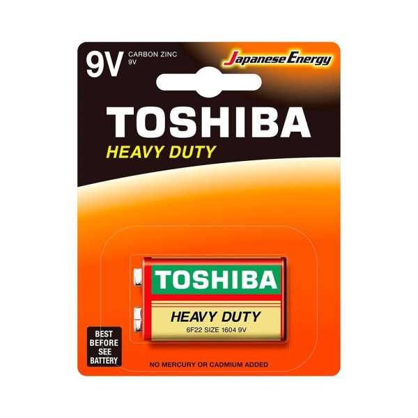 Encontraproduto.com.br - Bateria de Zinco Toshiba 6F22KG 9 Volts - AC2827