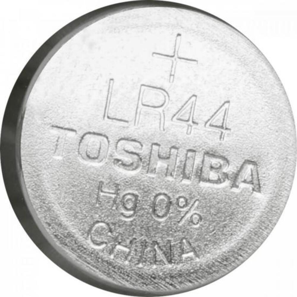 Pilha Botão Alcalina 1,5v LR44 Toshiba