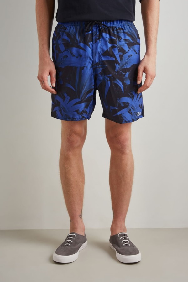 Encontraproduto.com.br - Short De Praia Estampado Folhage