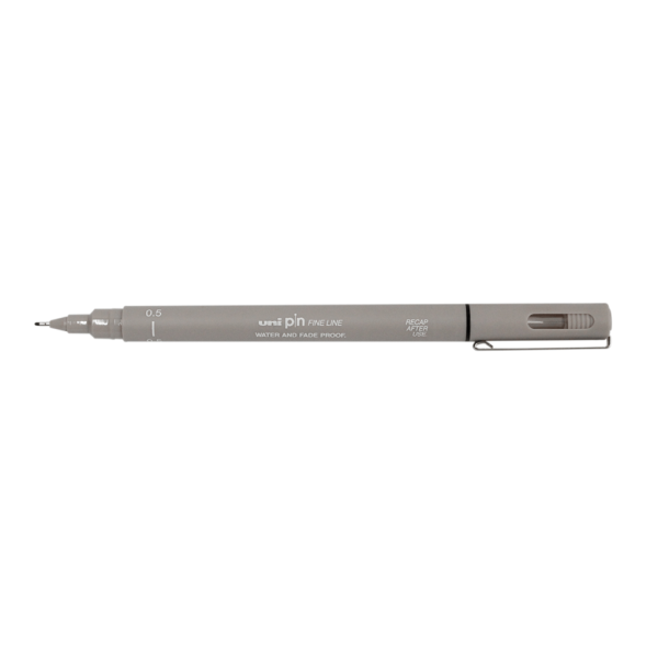 Encontraproduto.com.br - CANETA NANKIN UNI PIN 0.5 CINZA CLARO R.56.1700
