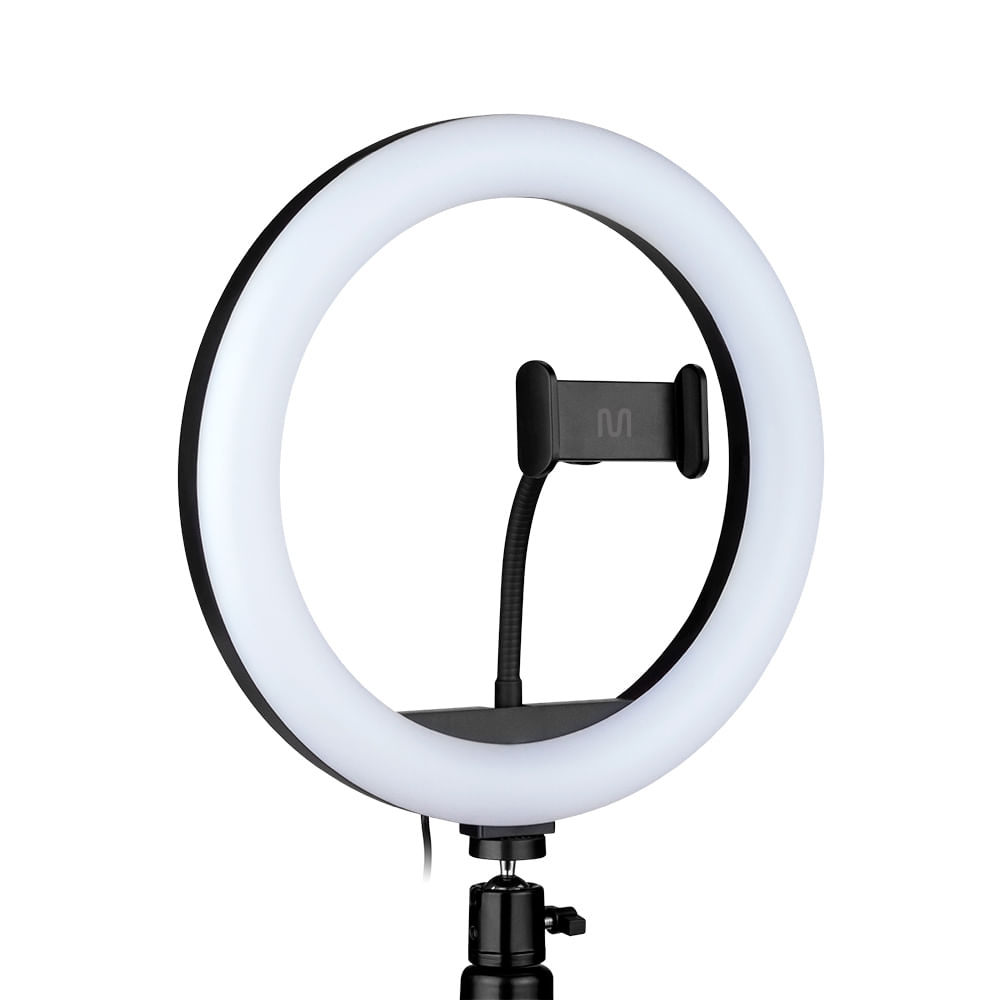 Encontraproduto.com.br - Suporte Ring Light 10 Polegadas 11w Tripe de Mesa Multilaser - AC370OUT [Reembalado]