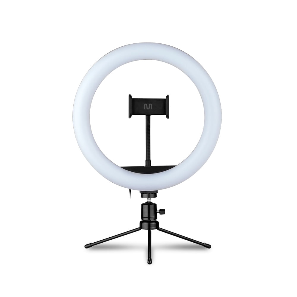 Encontraproduto.com.br - Suporte Ring Light 10 Polegadas 11w Tripe de Mesa Multilaser - AC370OUT [Reembalado]