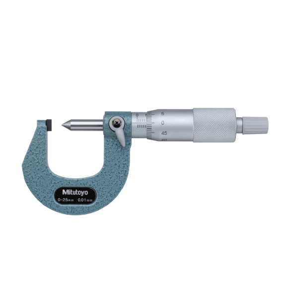 Encontraproduto.com.br - Micrômetro Externo com Ponta Cônicas 0 25MM 0.01 112-401 Mitutoyo