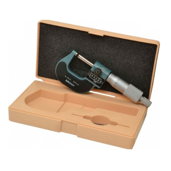 Encontraproduto.com.br - Micrômetro Externo Mitutoyo 193-101 Com Contador 0-25Mm (0,01Mm)