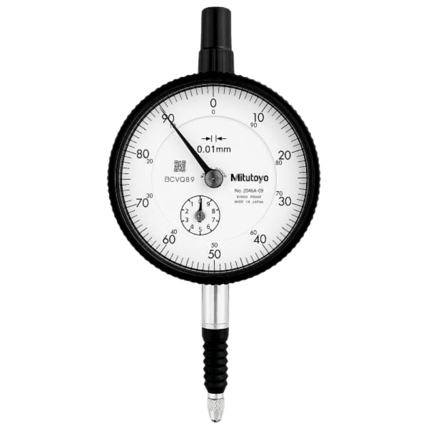 Encontraproduto.com.br - Relógio comparador a prova d’água Indicador 10 mm 0-100 Dial-Lug Back resolução 0,01 mm Mitutoyo 2046S-60
