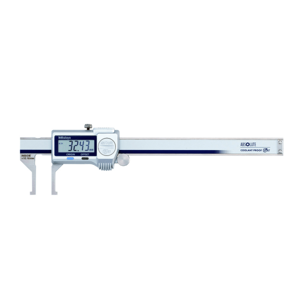 Encontraproduto.com.br - Paquímetro digital de ranhura interna com Rolo de polegar 101-160mm IP67 saída de dados Mitutoyo 573-645-20
