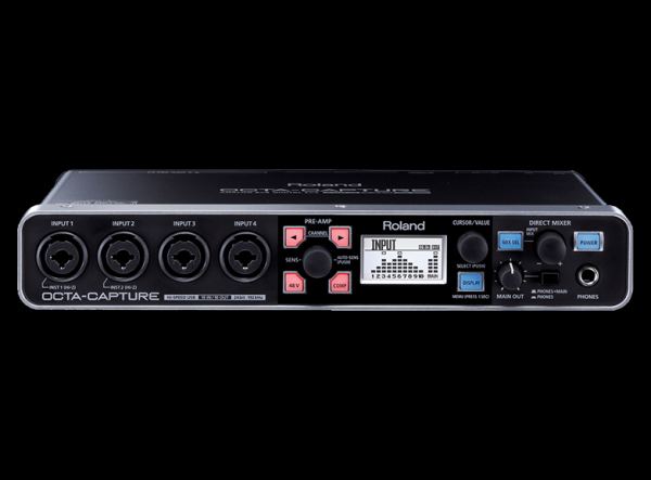 Encontraproduto.com.br - Interface de Áudio USB 2.0 UA10x10 OCTA-CAPTURE - Roland