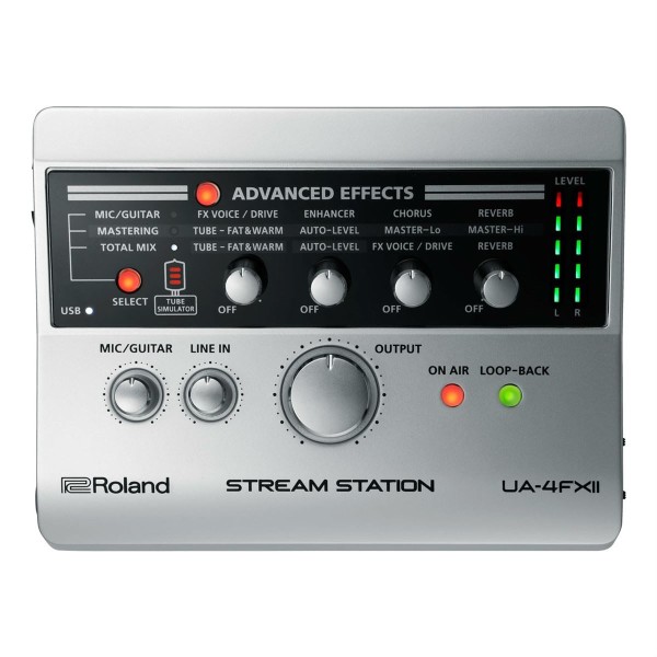 Encontraproduto.com.br - Interface de Áudio USB Para Transmissão Via WEB UA-4FX2 - Roland
