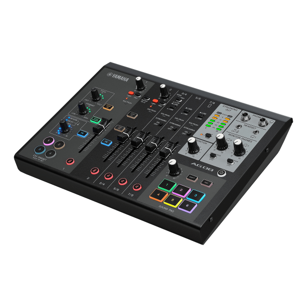 Encontraproduto.com.br - Mesa de Som Para Live Streaming/Gaming Ao Vivo AG-08 B - Yamaha